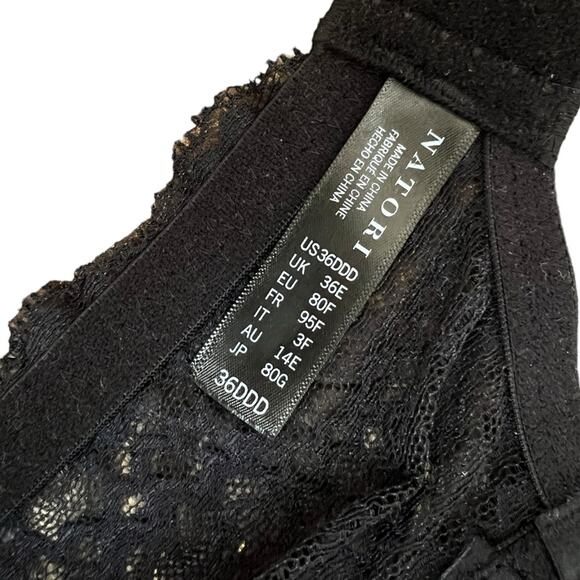 Natori 731319 Breakout Full Fit Contour Underwire Black Bra – 36DDD - Picture 8 of 8